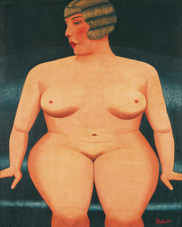 Camille Bombois , Sitzender Akt, 1930, Öl auf Leinwand, Sammlung Zander, Foto: Sammlung Zander © VG Bild-Kunst, Bonn 2023