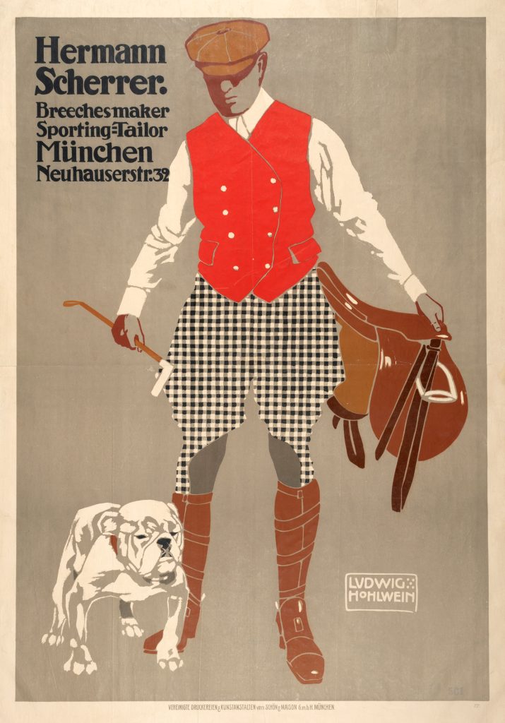 Ludwig Hohlwein , Hermann Scherrer. Breechesmaker Sporting-Tailer München, 1907