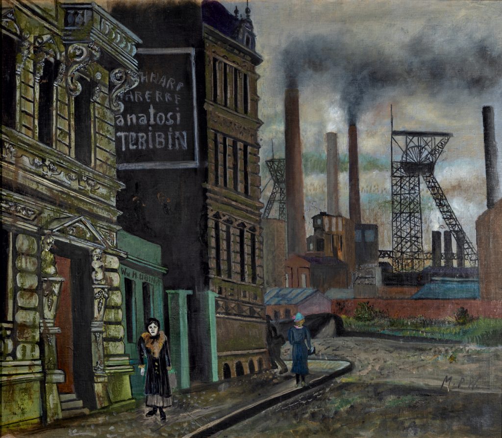 Max Peiffer Watenphul, Industrielandschaft, 1935, Öl auf Leinwand, 98 x 112 cm, Privatsammlung, Foto: Kunstsammlungen Chemnitz/Frank Krüger © Diana Pasqualucci, Rom