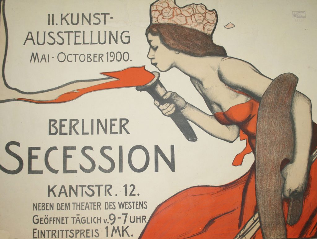 Wilhelm Schulz, Berliner Secession, II. Kunstausstellung Mai-October 1900, 1900, Farblithografie, 67 x 91,4, Kunstsammlungen Chemnitz-Museum Gunzenhauser, Eigentum der Stiftung Gunzenhauser